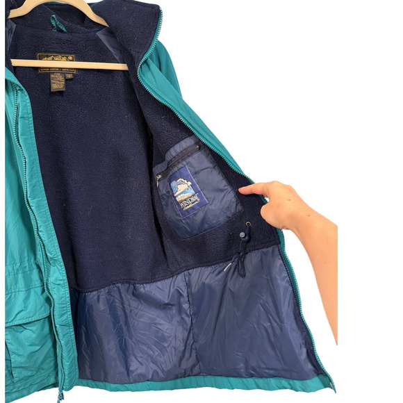 Eddie Bauer S Vintage 90's Waterproof WindSong Chore Jacket Hood Lined Barn Coat - Picture 8 of 8